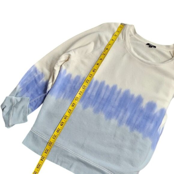 Rails Womens Theo Sweatshirt in Ocean Tie Dye, Long Sleeve, Cotton, Modal,Large - Picture 6 of 7